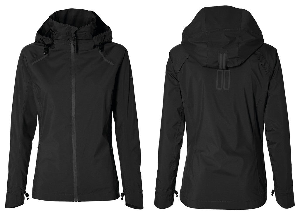 Chaqueta impermeable Basil Skane, negro azabache, talla XL, para mujer