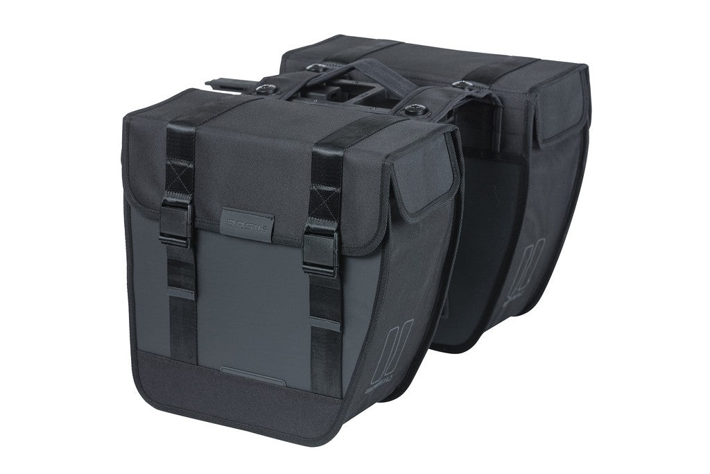 Borsa doppia Basil Tour nero, 34x14x33cm, 28 l