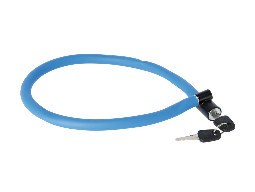 Candado de cable AXA Resolute 60/6, longitud 60 cm, Ø6 mm, azul petróleo