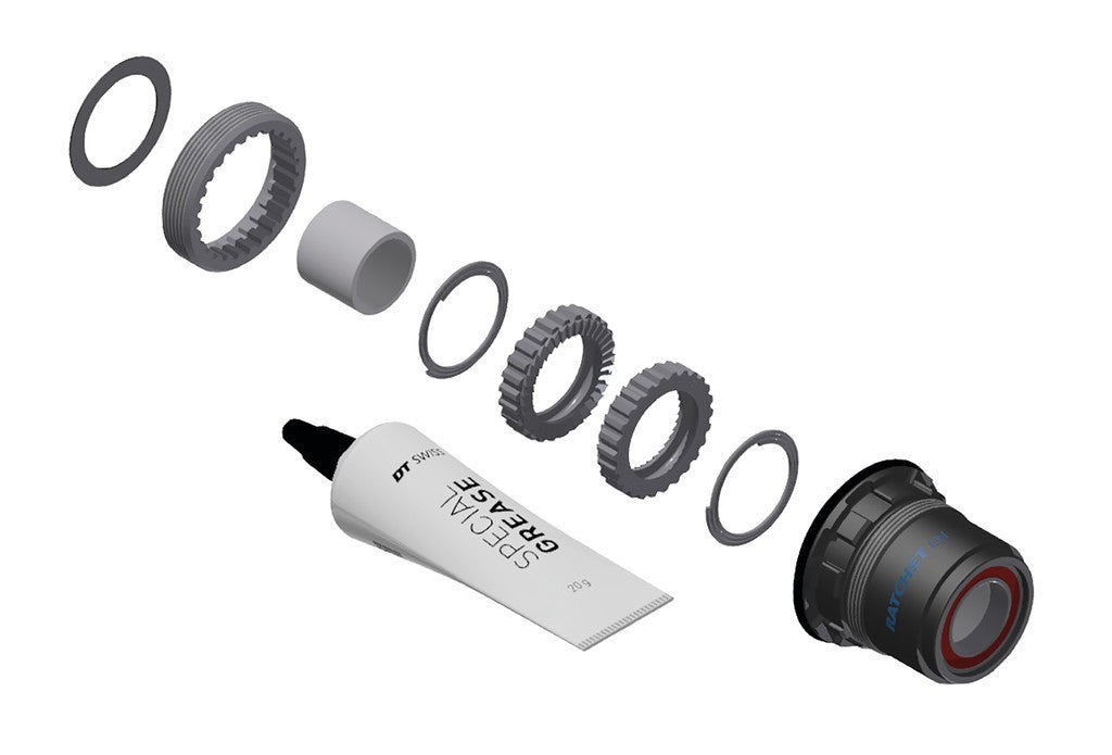 Kit de servicio DT Swiss buje RP 3 Trinquete en Ratchet LN, SRAM XD acc, 36T