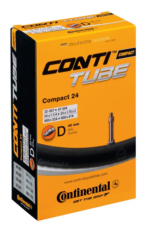 CONTINENTAL Camera d'aria Compact 24 24x1 1/4-1.75" x 2 32/47-507/544 DV 40mm