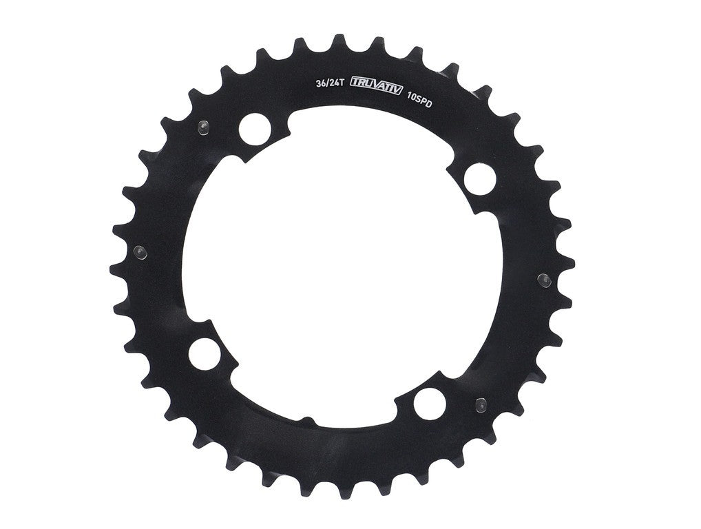 Corona MTB 36 Z. S1 2x10-fach 104mm g.b,alluminio,nero
