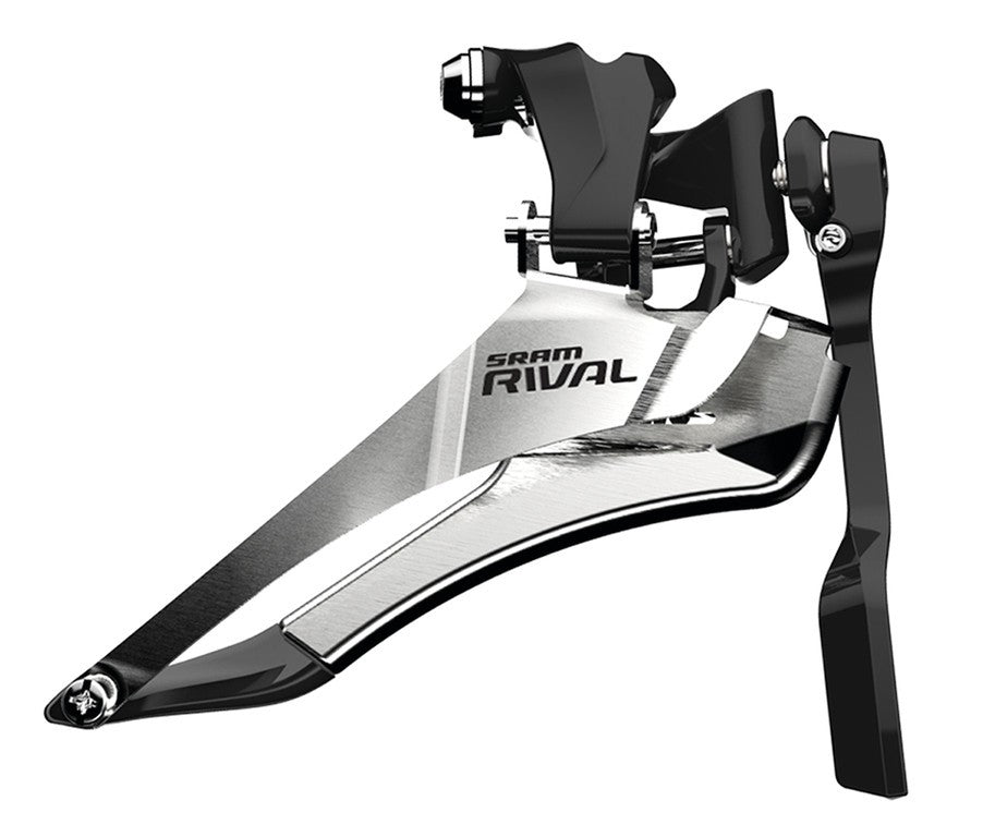 SRAM Rival22 Anlöt-Umwerfer, 2x11-fach, Rd/Yaw, Schwarz