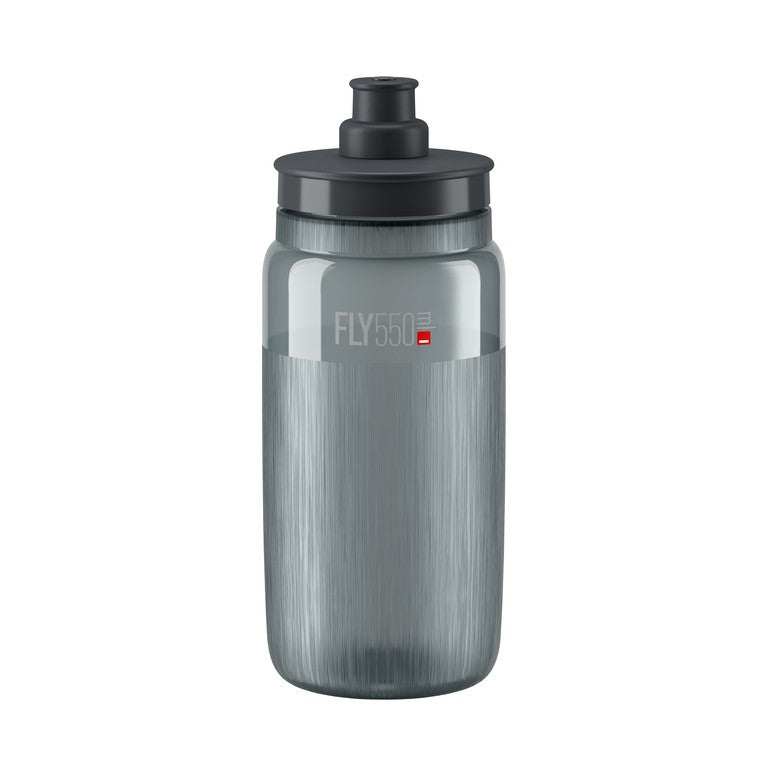 Elite Fly Tex 550ml Wasserflasche, Transparent Rauchgrau