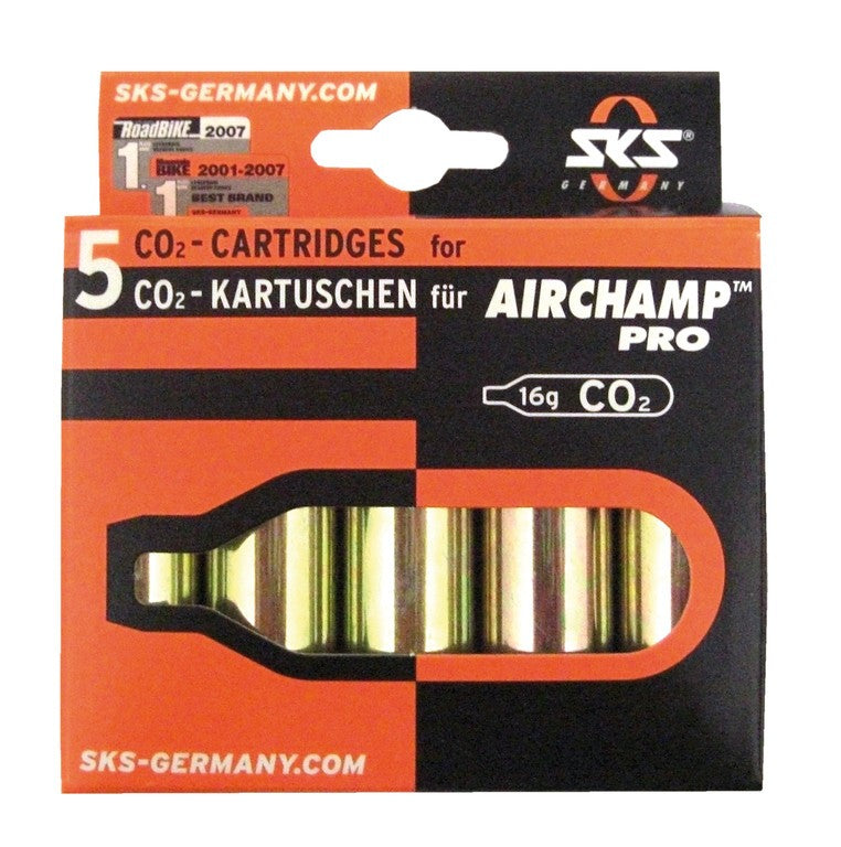 Cartucce di ricambio SKS Airchamp Pro 5 cartucce,da 16g,su cart.,s.filett.