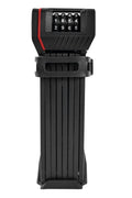 Bicicleta plegable Trelock FS 280 Two.Go Code 100 cm, 2,5 mm, negra, con soporte