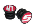 SRAM Rennrad-Lenkerendstopfen, 2er-Pack, Schwarz/Rot