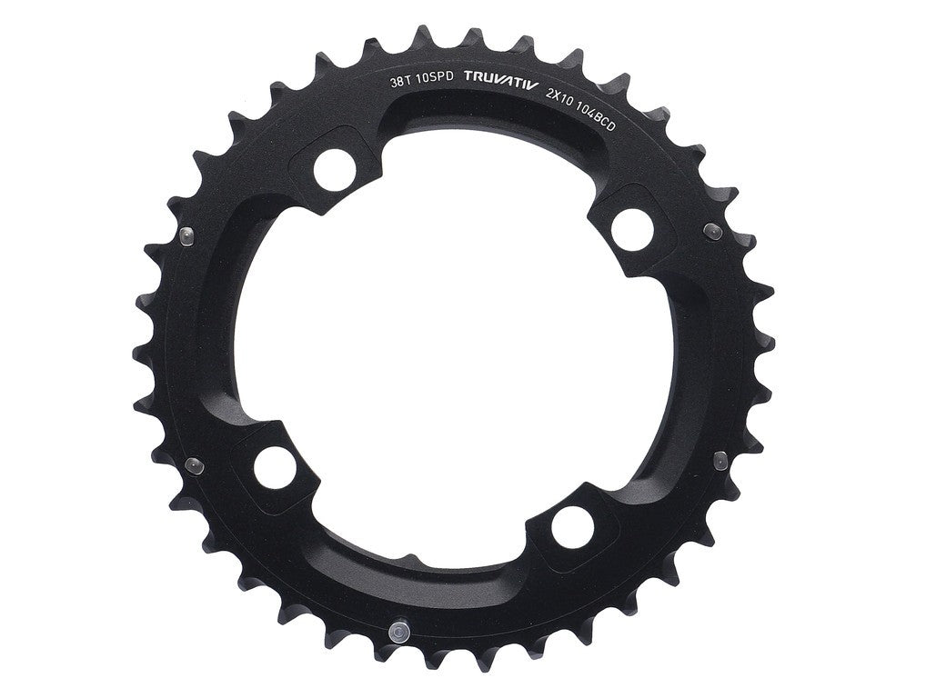 Corona MTB 38 Z. S1 2x10-fach 104mm g.b,alluminio,nero, Pin lung.