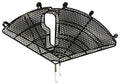 Protección de ropa, plástico, 26"+28", color negro, con juego de fijación universal
