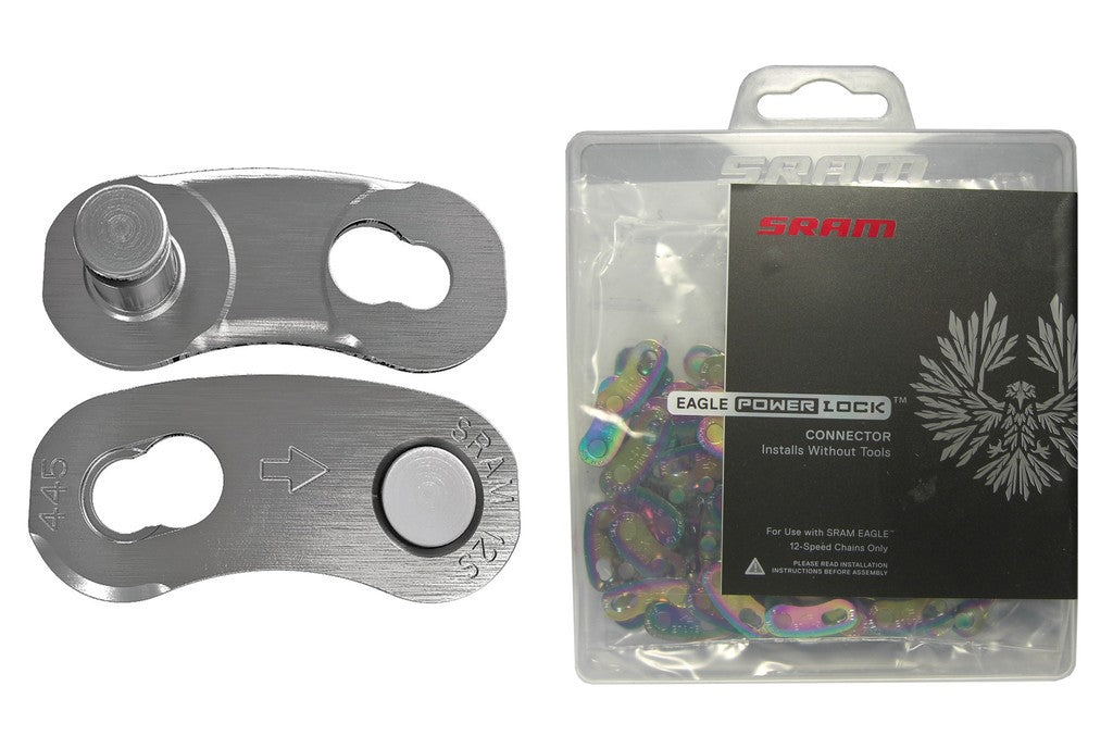 SRAM Eagle Power Lock Link de 12 velocidades, arcoíris, paquete de 50