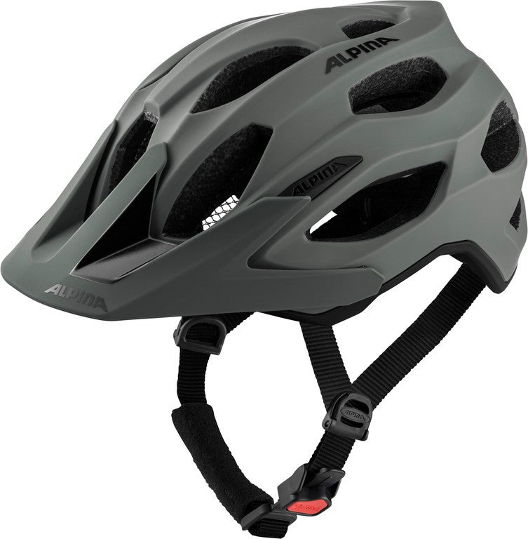 Casco de bicicleta Alpina Carapax 2.0, gris café mate, talla 52-57 cm