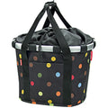 KLICKfix Fahrradkorb-City-Tasche dots, 35 x 28 x 26 cm, 15 l, 800 g