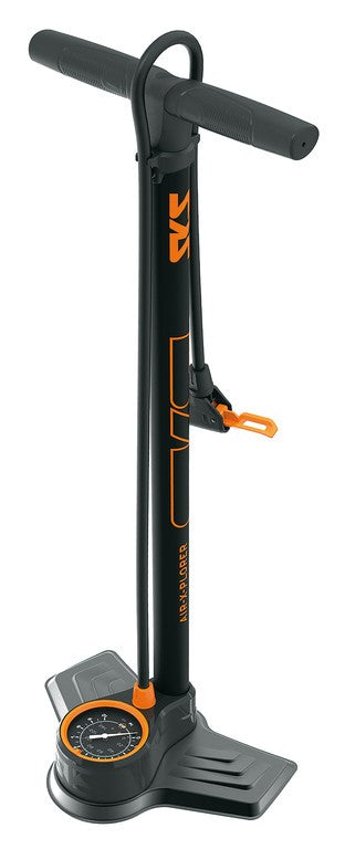 Pompa da pav. SKS Air-X-Plorer 10.0 VD/VP/VS, 710mm, nr/aranc, con manometro