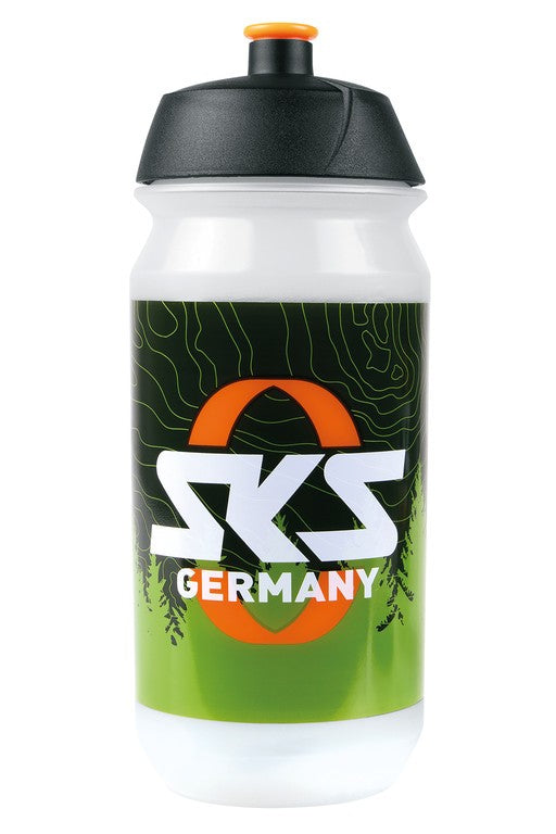 Botella de agua SKS BIO pequeña de 500 ml, fabricada en plástico biodegradable
