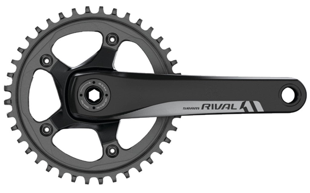 Guarnitura Sram Rival1 GXP 42 d. 170mm nero, 10/11vel, senza movim.centr