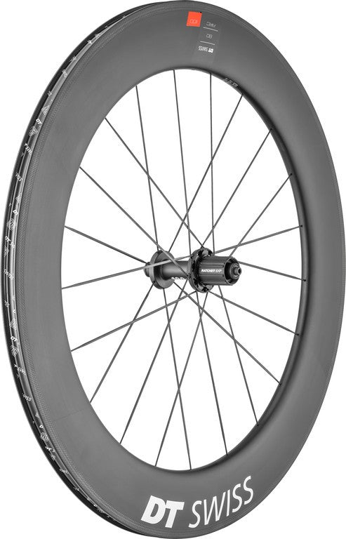 RP DT Swiss ARC 1100 Dicut 80 28"/17 mm 700C Carbono, cuña de cierre rápido de 130/5 mm. RD 11 SP