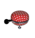 Campanello Ding-Dong Polka Dot red/white dots, metallo, Ø80mm, 7x7x5cm