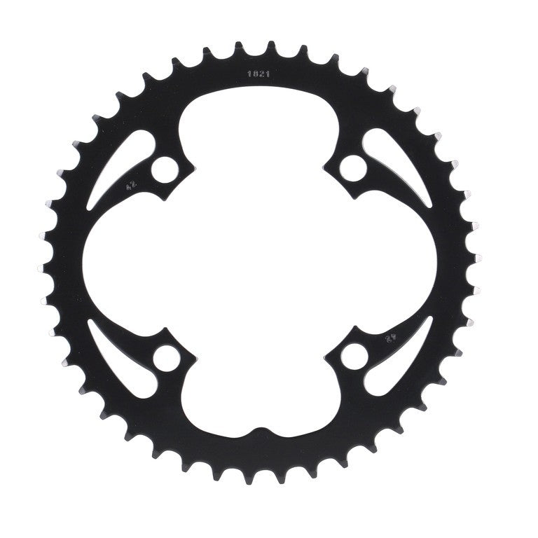 Singlespeed Crown 42 Z. 104 mm Gabelschaft, Stahl, schwarz