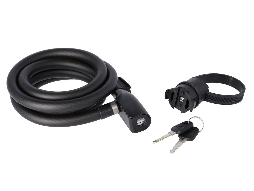 AXA Resolute 180/15 Kabelschloss, 180 cm, Ø 15 mm, Schwarz
