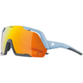 Alpina Rocket Q-Lite Sonnenbrille, rauchblaues Glas, goldene Gläser, verspiegelt, Kat. 3