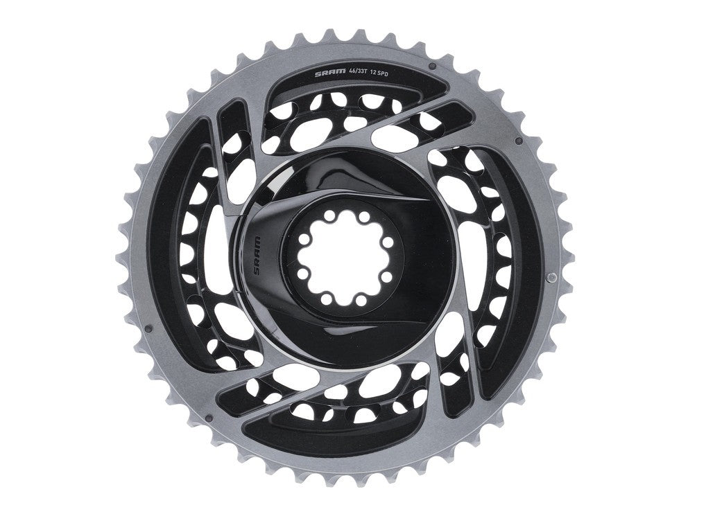 Plato Sram Red Road 2x12 velocidades 00.6218.017.000 gris,46/33 d.DM,todo.