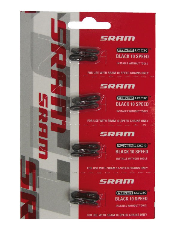 Maglia di chiusura SRAM set/4pz, nero, 10vel, Power Lock