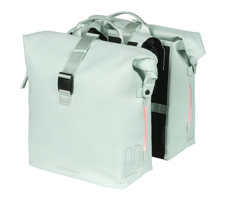Borsa doppia Basil SoHo Nordlicht verde pastello, 31x13x37cm, 41l