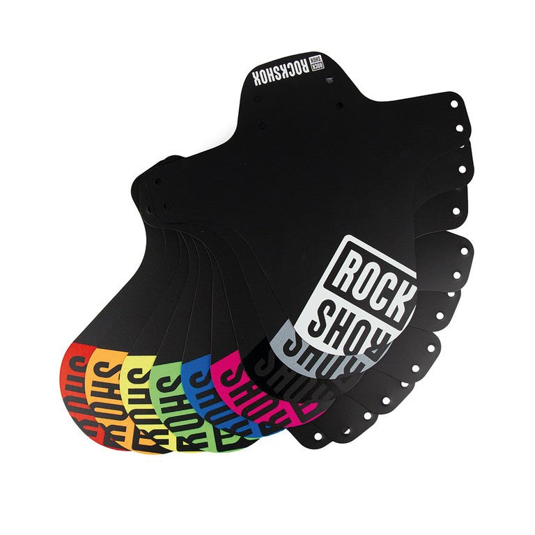 Rockshox MTB Schutzblech 00.4318.020.004, schwarz/oxo rot Druck