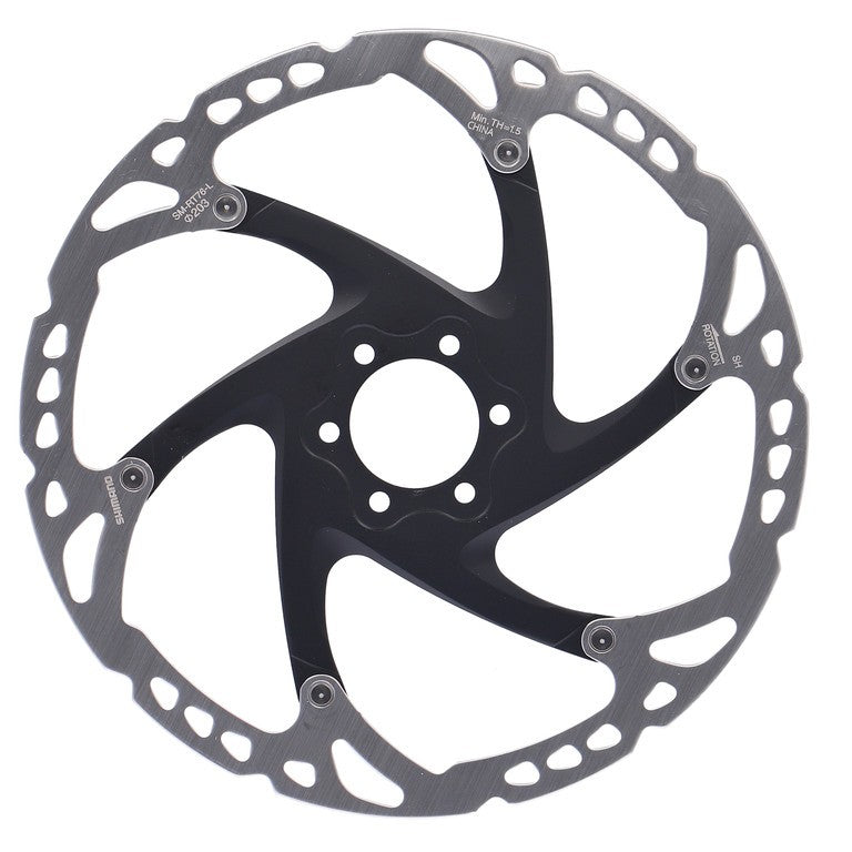 Disco de freno Shimano SM-RT76L de 203 mm y 6 orificios para Deore XT