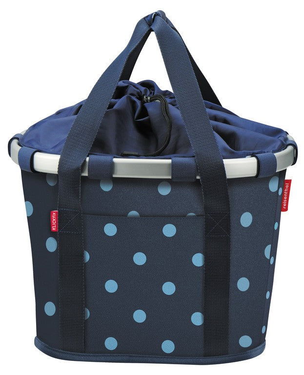 Borsa City KLICKfix Bikebasket mixed dots blue,35x28x26cm, 5l, 800g