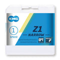 KMC Z1 Schmale EPT-Kette PC-Nabe 1/2" x 3/32", 112 Glieder, 7,3 mm, Silber