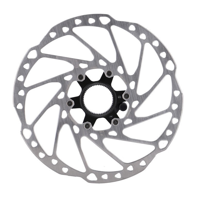 Disco freno Shimano RT-EM600 203mm, centerlock con anello bloc.