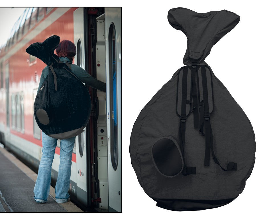 QU-AX Rucksack für 20"-Einräder, Schwarz, für 20"-Einräder