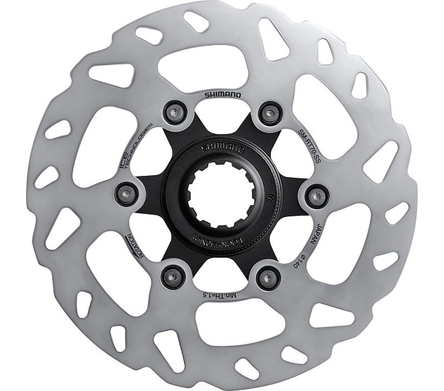 Disco freno Shimano SM-RT70SSI 140mm, centerlock c. an. bloc. ICE-Tech