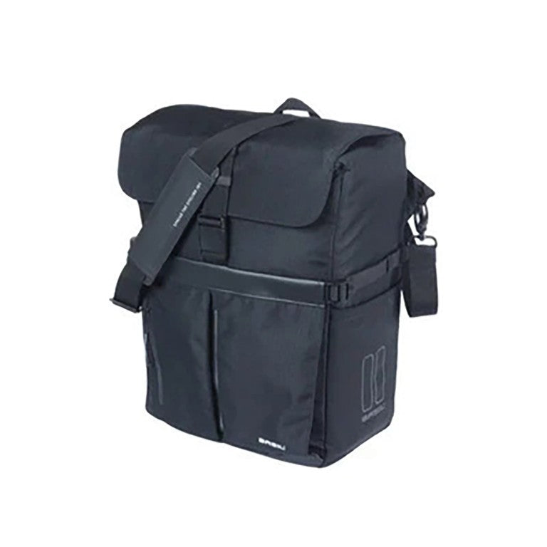 Borsa singola Basil Move MIK Hooks nero, 15l
