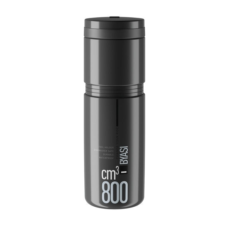 Botella para herramientas Elite Byasi de 800 ml, gris oscuro