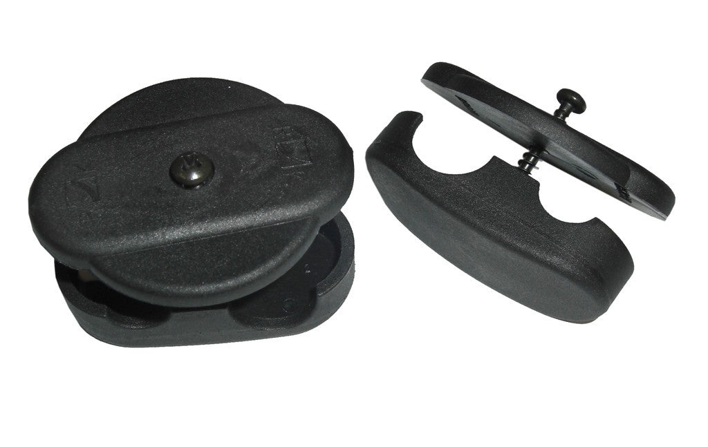 Korb-Fix II KLICKfix negro, en pares, para cestas de malla str.