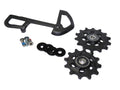 Poleas X-Sync y jaula interna SRAM EX 1, 8 velocidades