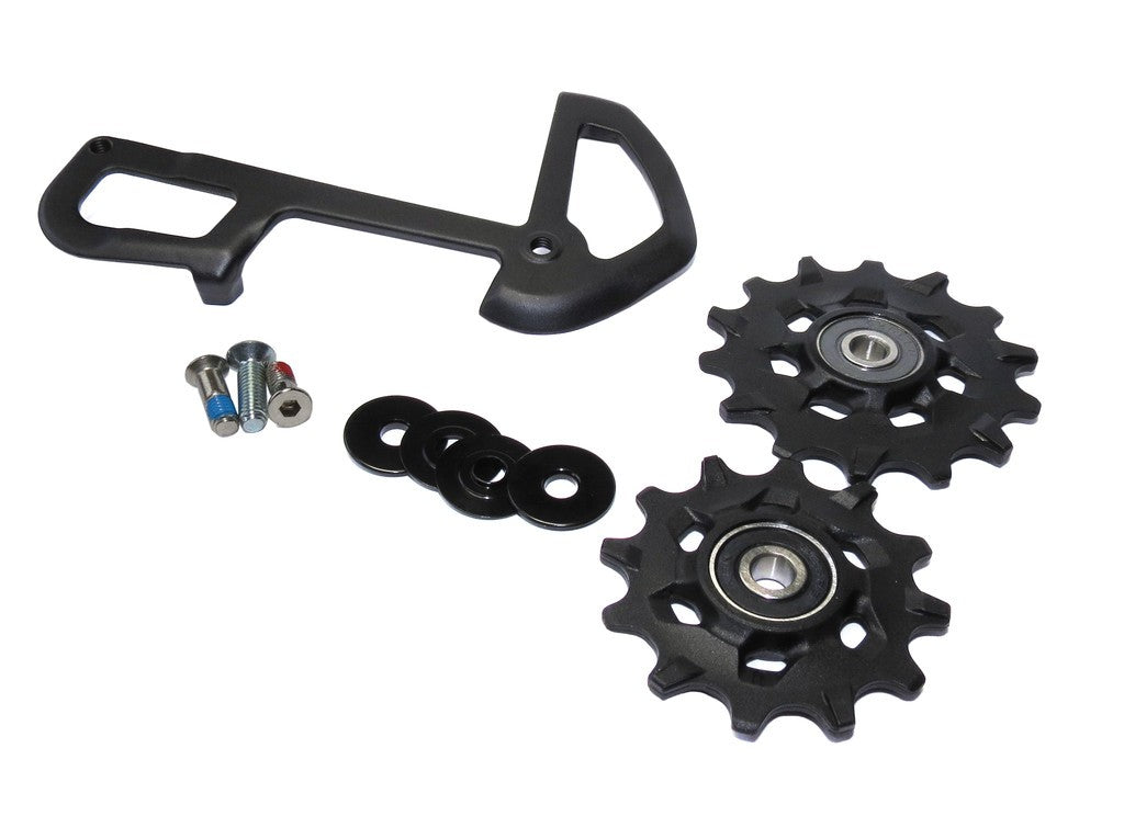 Poleas X-Sync y jaula interna SRAM EX 1, 8 velocidades
