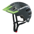 Cratoni Maxster Pro (Kinder) Fahrradhelm, Größe XS/S (46–51 cm), Schwarz/Fluoreszierendes Grün, Matt