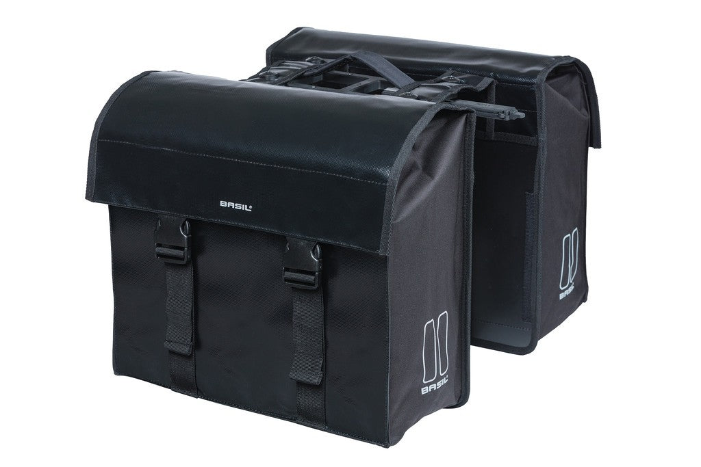 Borsa doppia Basil Urban Load MIK nero, 48-53l