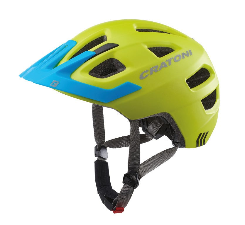 Casco bici Cratoni Maxster Pro (Kid) t. XS/S (46-51cm) lime/blu opaco