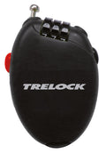 Peine de bolsillo Trelock RK75, candado con cable, longitud 75cm, Ø1,6mm, color negro, sin soporte.