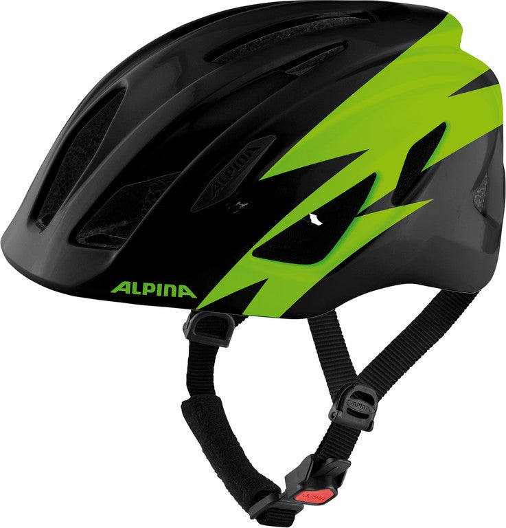 Casco de bicicleta Alpina Pico, negro/verde, brillante, talla 50-55