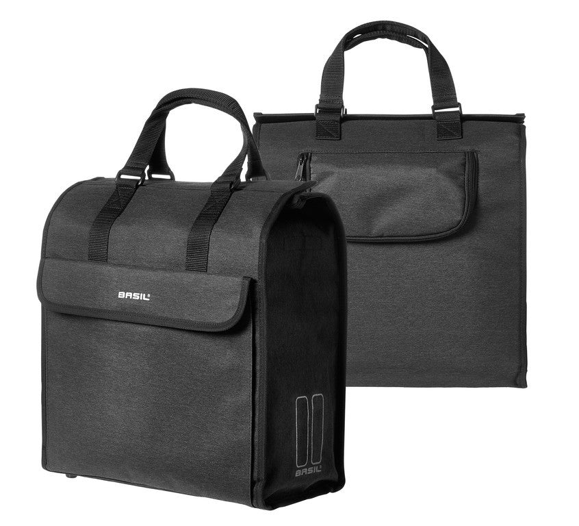 Borsa Basil Mira nero, 35,5x16x36,5cm, 17l