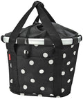Borsa City KLICKfix Bikebasket black dots, 35x28x26cm, 15l, 800g