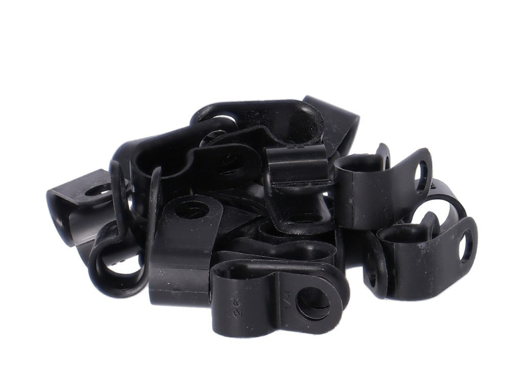 Morsetto cavo bowden Westphal 856 nero, per cavo 6mm, 25 pezzi