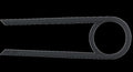 Paracatena Hebie Chaingl. Front Shimano 38 denti, nero, 440-490mm