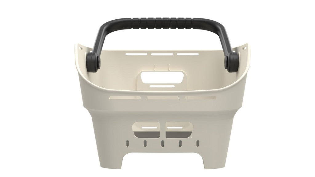 Blumenkorb. Basil Cento Neo Multi NX, cremeweiß, 46 x 35 x 25 cm, Multi-System NX