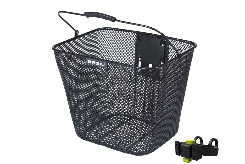 Basil Bilbao Frontkorb Nr., Feinmaschig, Stahl, KF, mit Unterstützung.
